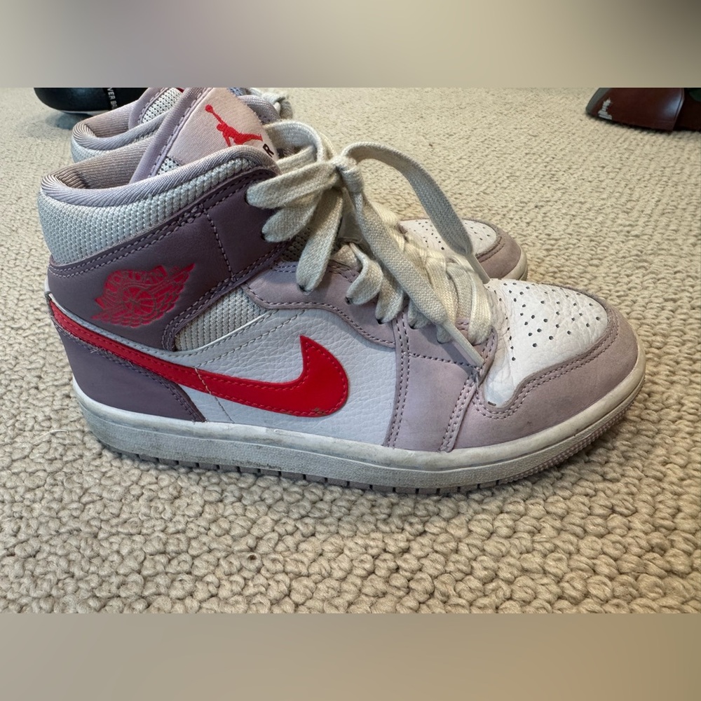Nike Kids Sneakers - pink, White, and Purple